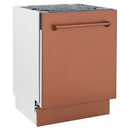 ZLINE 24" Dishwasher with Copper panel, Stainless Tub, DWV-C-24