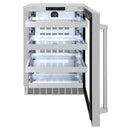 ZLINE 24 in. Touchstone 151 Can Beverage Fridge With Stainless Steel Glass Door RBSO-GS-24