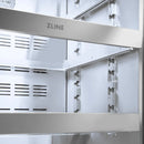 ZLINE 24 in. Touchstone Beverage Fridge, Solid Stainless Door, Champagne Bronze Handle RBSOZ-ST-24-CB
