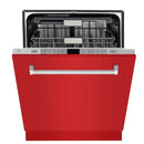 ZLINE 24" Monument, 3rd Rack, Red Door, Dishwasher, DWMT-RM-24