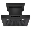 ZLINE 24" Range Hood, Black Stainless, Built-In Speakers, BSKENCRN-BT-24