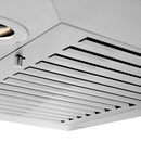 ZLINE 24" Wall Range Hood, Stainless Steel, Crown Molding, KECRN-24