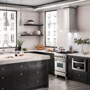 ZLINE 24" Wall Range Hood, Stainless Steel, Crown Molding, KECRN-24