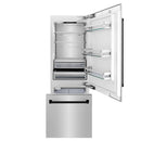 ZLINE 30" Autograph 16.1 cu. ft. 2-Door Bottom Freezer Fridge Water/Ice Dispenser Stainless Steel Matte Black Accents RBIVZ-304-30-MB