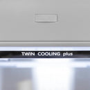 ZLINE 30" Autograph 16.1 cu. ft. 2-Door Bottom Freezer Fridge Water/Ice Dispenser Stainless Steel Matte Black Accents RBIVZ-304-30-MB