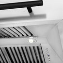 ZLINE 30" Autograph DuraSnow Stainless Steel Hood 8654SNZ-30-MB