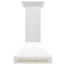 ZLINE 30" Autograph DuraSnow White Range Hood 8654SNZ-WM30-G