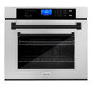 ZLINE 30" Autograph Edition Single Wall Oven with Self Clean and True Convection Stainless Steel AWSSZ-30-MB