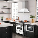 ZLINE 30" Autograph Stainless White Wall Range Hood, 8654STX-WM-30