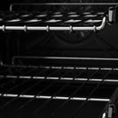 ZLINE 30" Black Stainless, Gas/Electric Oven, Brass Burners, RAB-BR-30