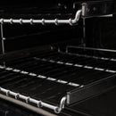 ZLINE 30" Black Stainless, Gas/Electric Oven, Brass Burners, RAB-BR-30