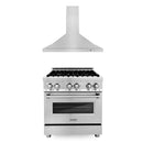 ZLINE 30" Bundle Range RA30 &  Wall Range Hood KB-30, 2KP-RARH30