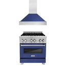 ZLINE 30" Bundle Range RAS-BM-30 & Range Hood 8654BM-30, 2KP-RASBMRH30