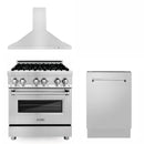 ZLINE 30" Bundled Stainless DualRange RangeHood Dishwasher 3KP-RARH30-DWV