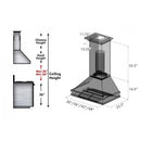ZLINE 30" Designer Series Stainless Wall Mount Range Hood, 8656S-30