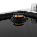 ZLINE 30" Gas Cooktop with 4 Gas Brass Burners and Black Porcelain Top RC-BR-30-PBT