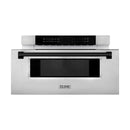 ZLINE 30" Microwave Drawer, Stainless Steel, Black MWDZ-30-MB