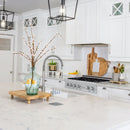 ZLINE 30" Porcelain Rangetop, DuraSnow®, 4 Brass Burners, RTS-BR-30