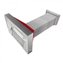 ZLINE 30" Snow Finish Wall Range Hood, Red Gloss Shell, 8654RG-30