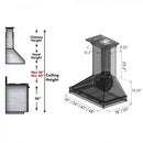 ZLINE 30" Unfinished Wooden Wall Range Hood, KBUF-30
