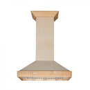 ZLINE 30" Unfinished Wooden Wall Range Hood, KBUF-30