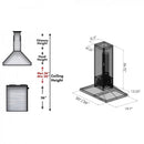 ZLINE 30" Wooden Island Range Hood in Gray, KBiUU-30