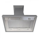ZLINE 30" Wooden Island Range Hood in Gray, KBiUU-30