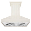 ZLINE 30" Wooden Wall Mount Range Hood in Cottage White, KPTT-30