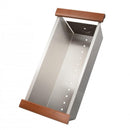 ZLINE 33" Undermount Single Bowl Ledge Sink, Stainless with Accessories, SLS-33