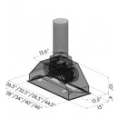 ZLINE 34" Stainless Range Under Cabinet Range Hood Insert, 695-34