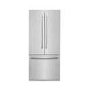ZLINE 36" 19.6 cu. ft. Built-In 3-Door French Door Refrigerator with Internal Water and Ice Dispenser in Stainless Steel RBIV-304-36