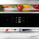 ZLINE 36" Autograph 19.6 cu. ft. 2-Door Bottom Freezer Fridge Water/Ice Dispenser Stainless Steel Matte Black Accents RBIVZ-304-36-MB