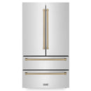 ZLINE 36" Autograph 22.5 cu. ft French Door Refrigerator with Ice Maker in Fingerprint Resistant Stainless Steel RFMZ-36-CB