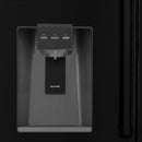 ZLINE 36" Autograph French Door Refrigerator with Water and Ice Dispenser in  Black Stainless Steel RFMZ-W-36-BS-CB