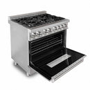 ZLINE 36" Dual Fuel Range with Snow Finish Door, RA-SN-36
