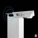 ZLINE 36" Professional Wall Range Hood, Built-in CrownSound® Bluetooth Speakers, 697CRN-BT-36