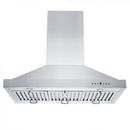 ZLINE 36" Remote Dual Blower Stainless Island Range Hood, GL2i-RD-36
