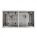 ZLINE 36" Undermount Double Bowl Sink in Stainless Steel, SR50D-36