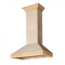ZLINE 36" Unfinished Wooden Wall Range Hood, KBUF-36