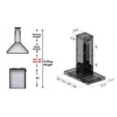 ZLINE 42" Stainless Steel Island Range Hood, KE2i-42