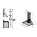 ZLINE 42" Stainless Steel Wall Range Hood KB-42