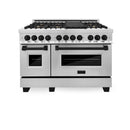 ZLINE 48" Autograph Edition, Dual Fuel Range, RAZ-48-MB
