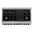 ZLINE 48" Autograph Edition, Dual Fuel Range, RAZ-48-MB