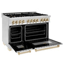 ZLINE 48" Autograph Edition, Dual Fuel Stainless Steel Range, RAZ-48-G