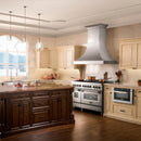 ZLINE 48" Designer Snow Stainless Finish Wall Range Hood, 8632S-48