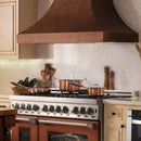 ZLINE 48" Hand-Hammered Copper Finish Wall Range Hood, 8632H-48