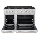 ZLINE 48 in. 8 Burner Double Oven Gas Range, Stainless Steel, SGR48