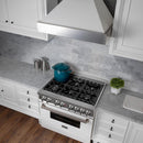 ZLINE 48" Snow Finish Wall Range Hood, White Matte Shell, 8654WM-48