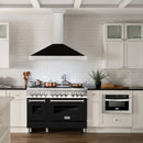 ZLINE 48" Stainless Steel Range Hood with Shell and Stainless Steel Handle KB4STX-BLM-48
