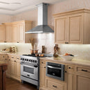 ZLINE 48" Wall Range Hood, Built-in CrownSound® Bluetooth Speakers, KL2CRN-BT-48